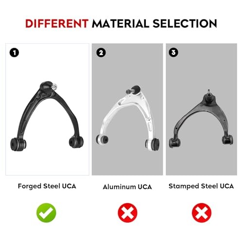Front Upper Control Arm(Forged Steel) with Ball Joint Suspension Kit Fit for gallery