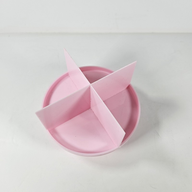 CRUMBL Cookie Cutter Pink With Logo Crumble Cookie Cutter Plastic 4 Slices gallery