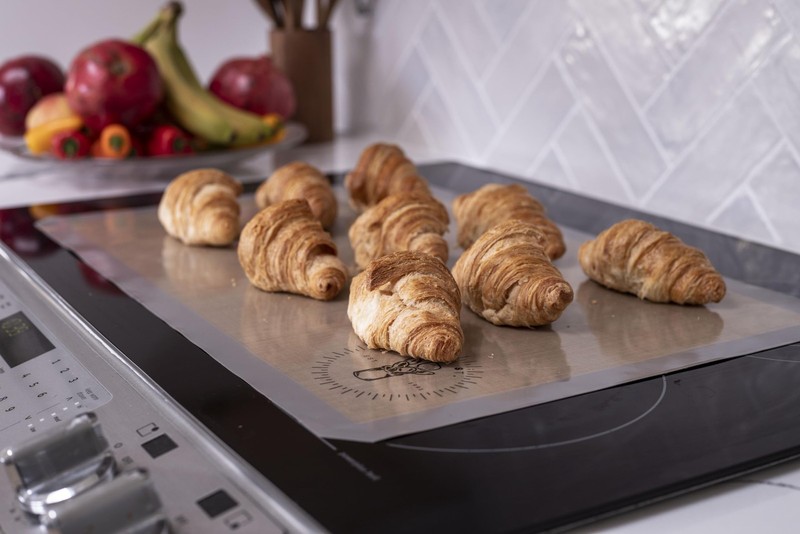 Silicone Baking Mats, Full size, All Size Mat Pack of 10, Gray gallery