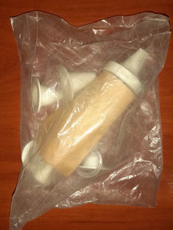 Vintage Soviet Kitchen Pastry Syringe With Attachments Sealed USSR