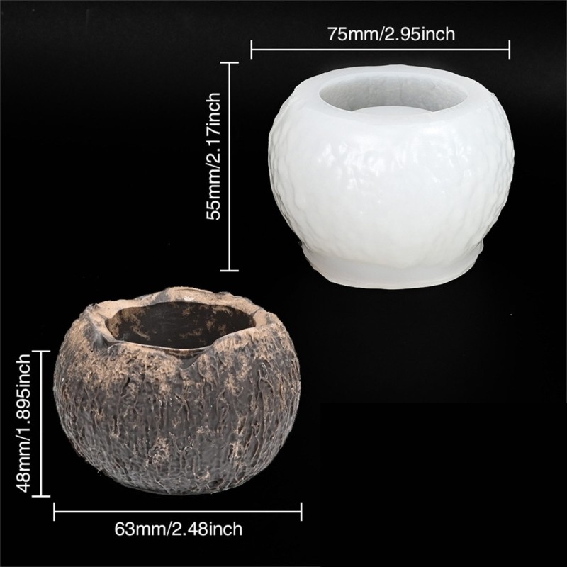 Coconut Shell Shaped Silicone Chocolate Molds for Baking Dessert Easy Demolding gallery