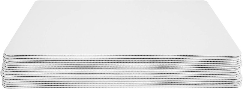 White Quarter Cake Sheet 13.75” x 9.75” Cake Board Sturdy Rectangle Greaseproof gallery