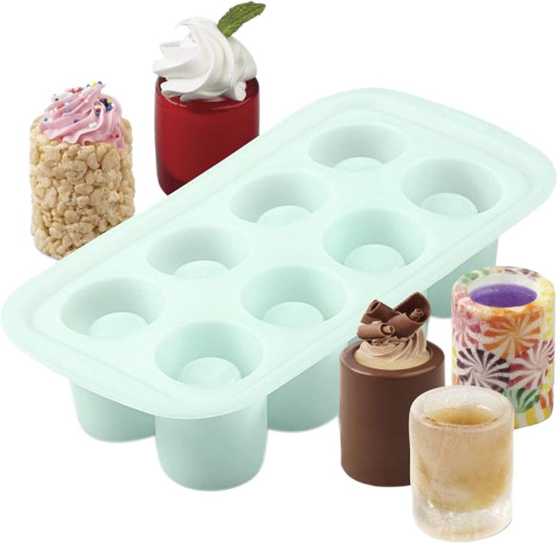 Round Silicone Shot Glass Mold 8 Cavity gallery