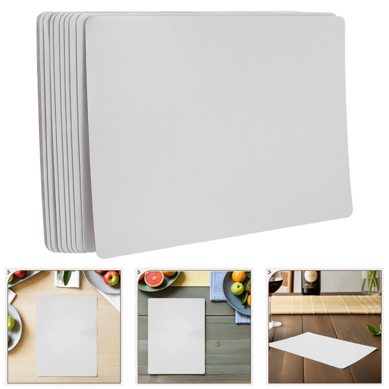 12 Pcs Flat Cardboard Cake Plates Rectangle Display Greaseproof Boards gallery