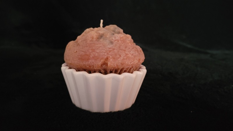 Large Scented Candle Muffin Hallmark Glass Cupcake Liner Lot of 2 Excellent gallery