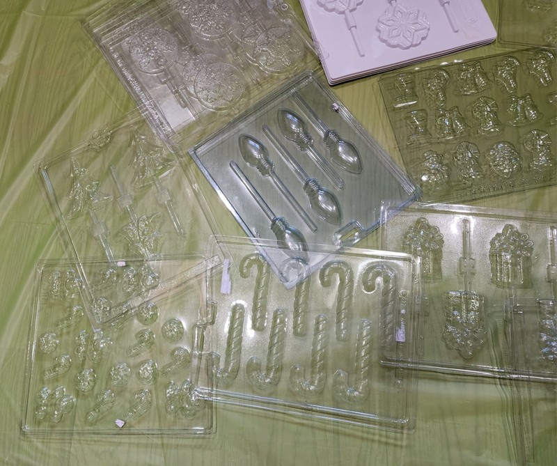 Christmas Themed Chocolate Candy Molds - Lot of 37 gallery