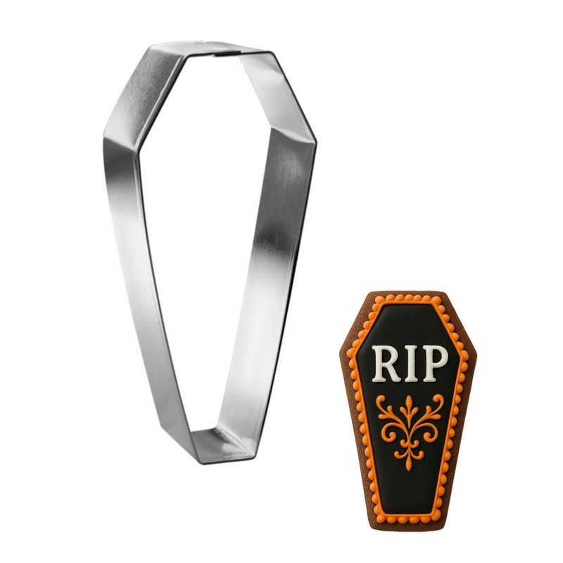 Halloween Coffin Cookie Cutter 4.5” Camping Sleeping Bag too Metal
