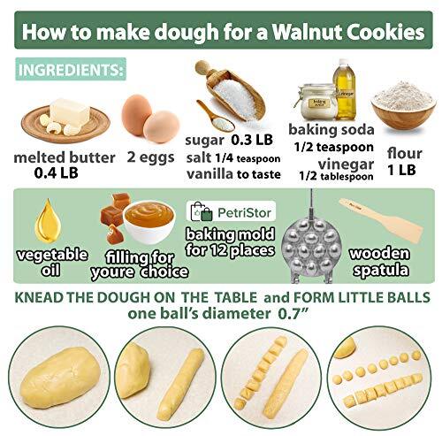 Walnut 12 Cookie Form (Oreshek) Maker Oreshki Rissian Soviet Cookies by PetriSto gallery
