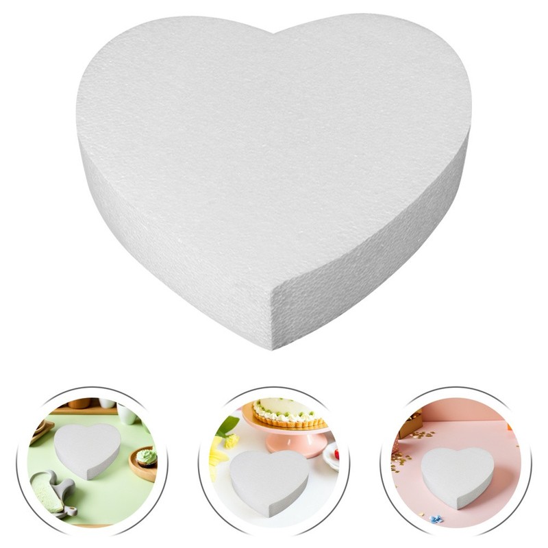 Valentine's Day Cake Mold Heart Shaped Display Foam Dummy Centerpiece gallery