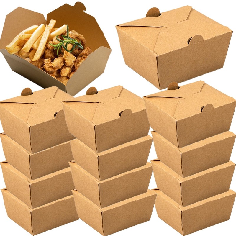 Share 60 Pack Paper to Go Boxes for Food 30 OZ Chinese Take Out Containers Lefto