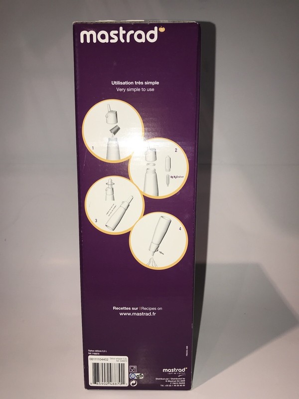 Mastrad Plastic Head Cream Whipper Cold Mousse White NEW FREE SHIPPING gallery