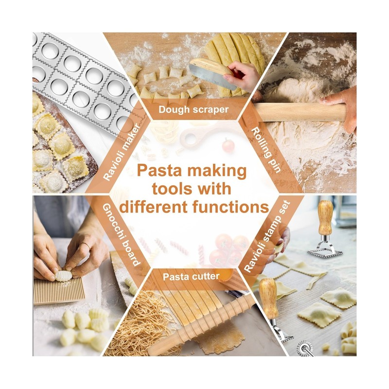 Pasta Making Tools Set, Pasta Making kit Includes 12 Pcs Pasta Maki... Fast Ship gallery