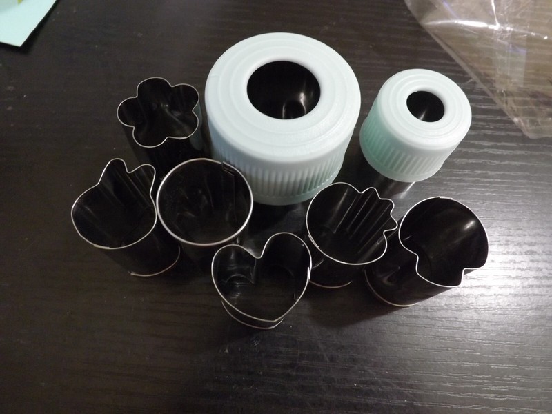 NEW 10 piece set stainless FOOD CUTTER SET 2 holders BPA free gallery