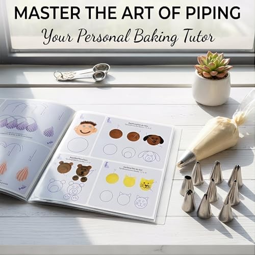 Cake Practice Decorating Board Set with Protector Reusable Wipeable, MDTARVF gallery