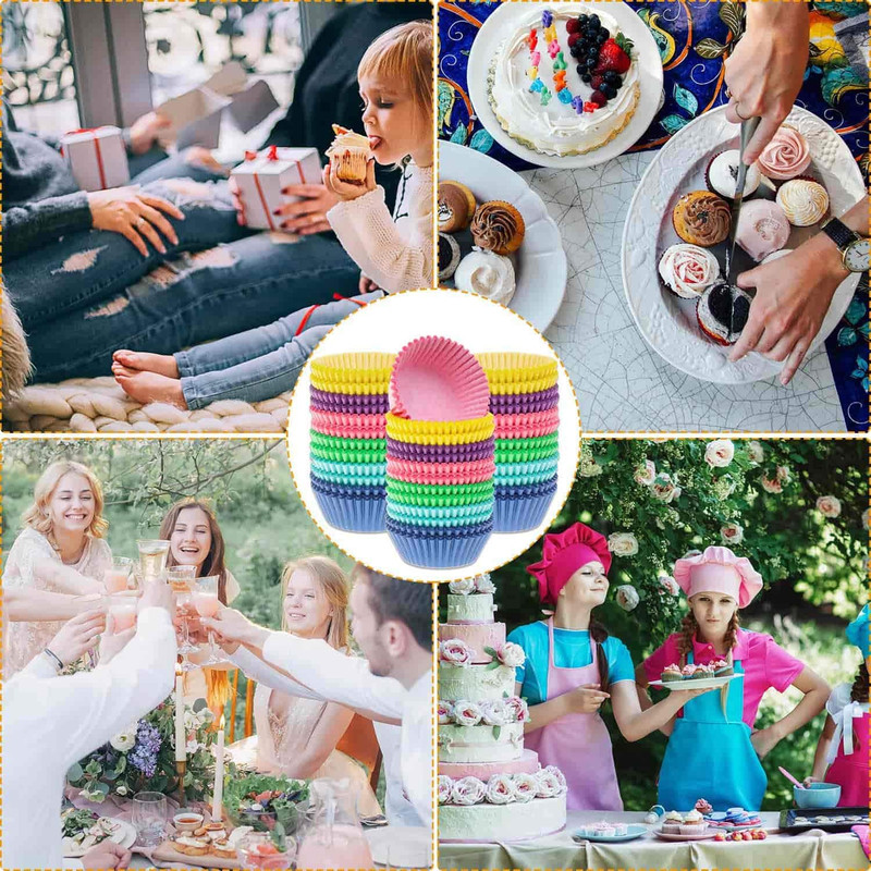 600 Pcs Cupcake Liners Cupcake Wrappers Cupcake Paper Baking Cups for Cake Balls gallery