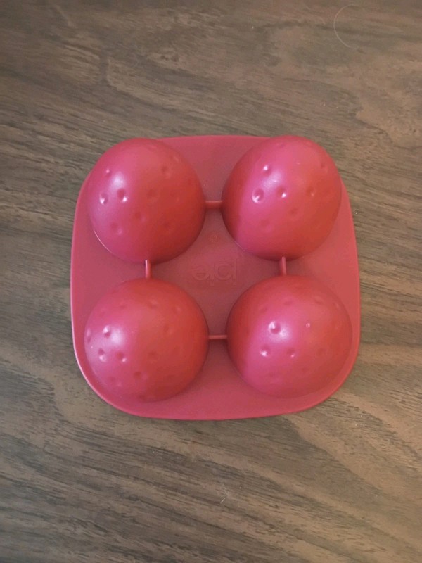 Joie Red Plastic Strawberry Molds for Chocolate & Sugar Crafting-4 Count gallery