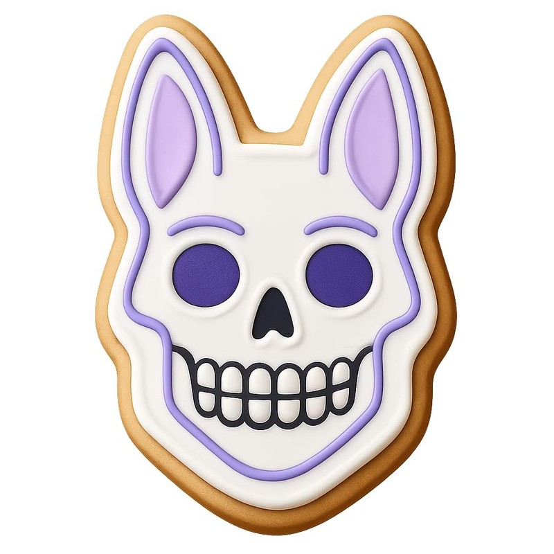 Ghoulish German Shepard Cookie Cutter & Stamp - 3x4" Fun Baking Tool gallery