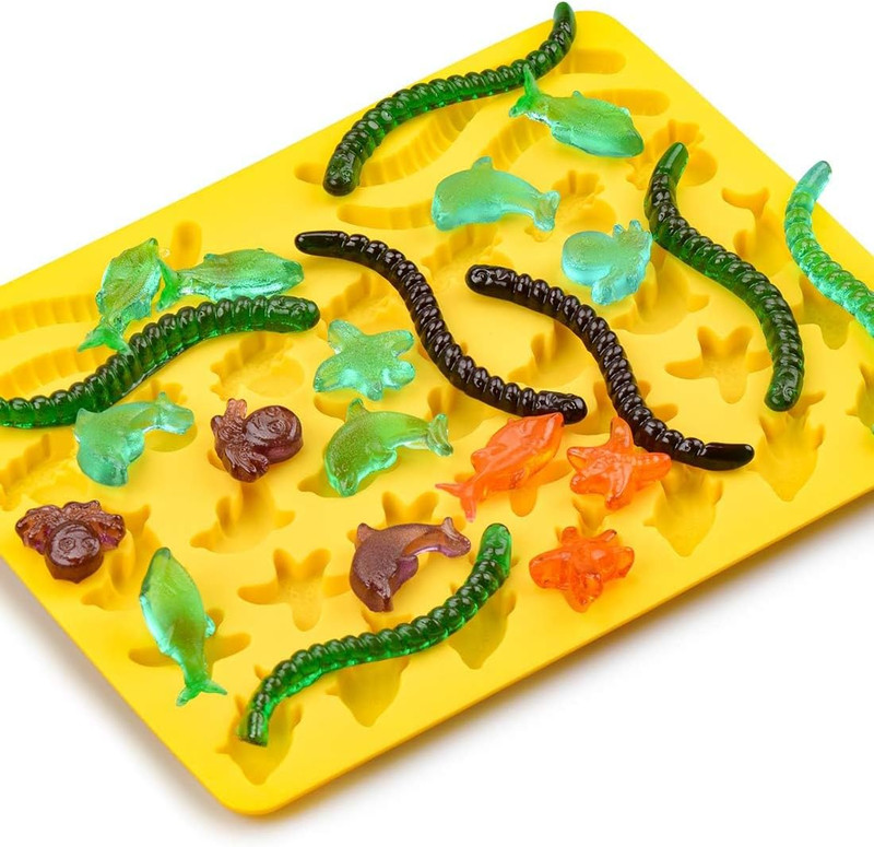 Gummy Molds Hard Candy Molds - Candy Molds Silicone Including Worms, Starfish... gallery