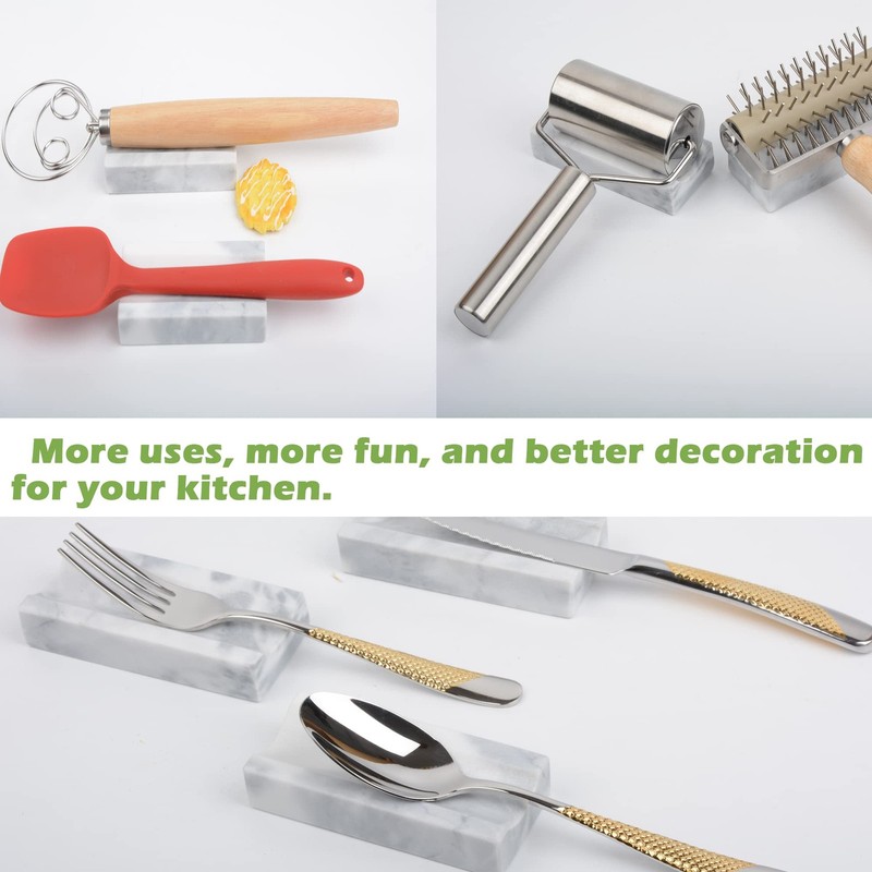 Marble Rolling Pin Holder,Rolling Display Rack,Suitable for White Grey gallery