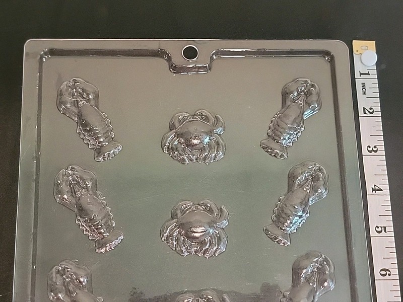 Lot of 2 Lobster Crab Seashells Ocean Beach Party Chocolate Pieces Candy Mold gallery