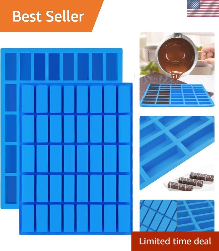 Multi-Functional 40-Cavity Silicone Molds for Chocolate Truffles and Brownies