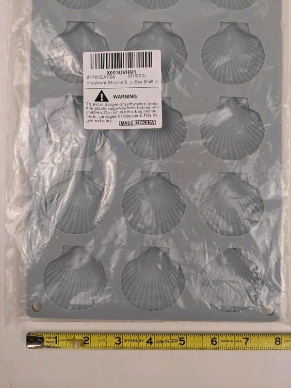 Silicone Seashell Mold for Baking Ice Cubes Chocolate Soap Candles Fondant Jelly gallery