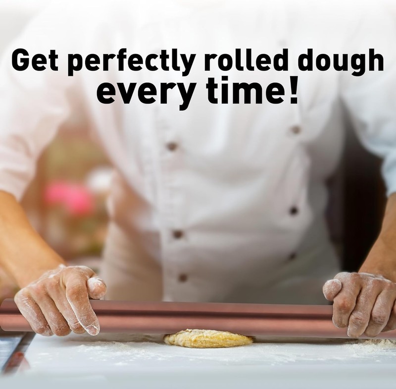 Professional Lightweight French Rolling Pin - 15.9 Inch Stainless Steel Design gallery