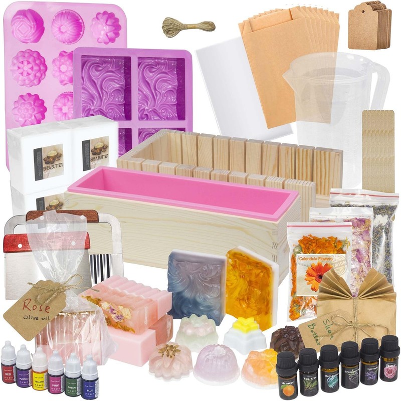 haclum Soap Making Kit for Adults and Kids – Supplies with White