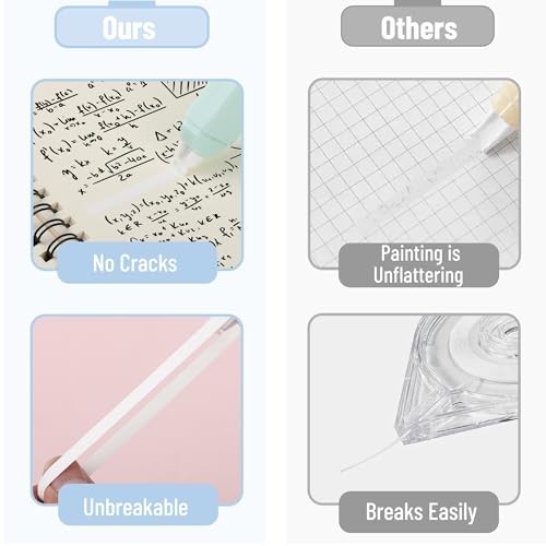 - Aesthetic Correction Tape, 0.2" x 197", Pastel Colors | 12 pcs Pastel Barrel gallery