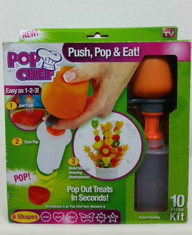 NEW Pop Chef Treats As Seen On TV Snacks Decorative Food Party Fun
