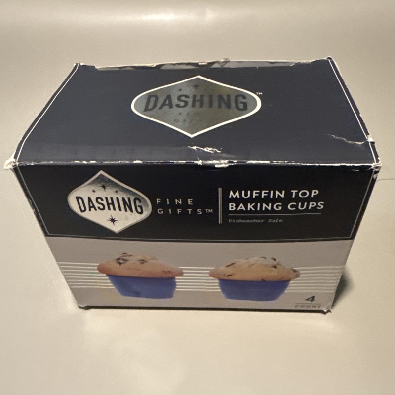 Muffin Top Baking Cups Silicon Molds Blue Jean Pants Dashing Four EA in Orig Bx