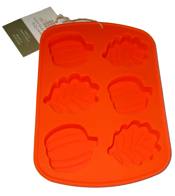 FALL CAKELET Silicone Baking Mold ~ LEAVES & PUMPKINS ~ 6 Cavities