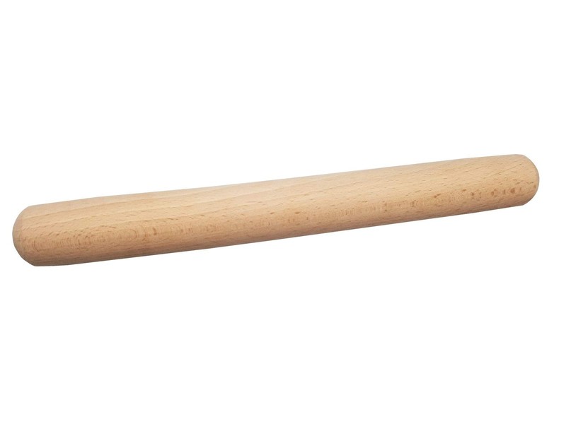 Rodillo madera para hacer empanadillas francesas, ideal para pizzas, 30 x 3,5 cm