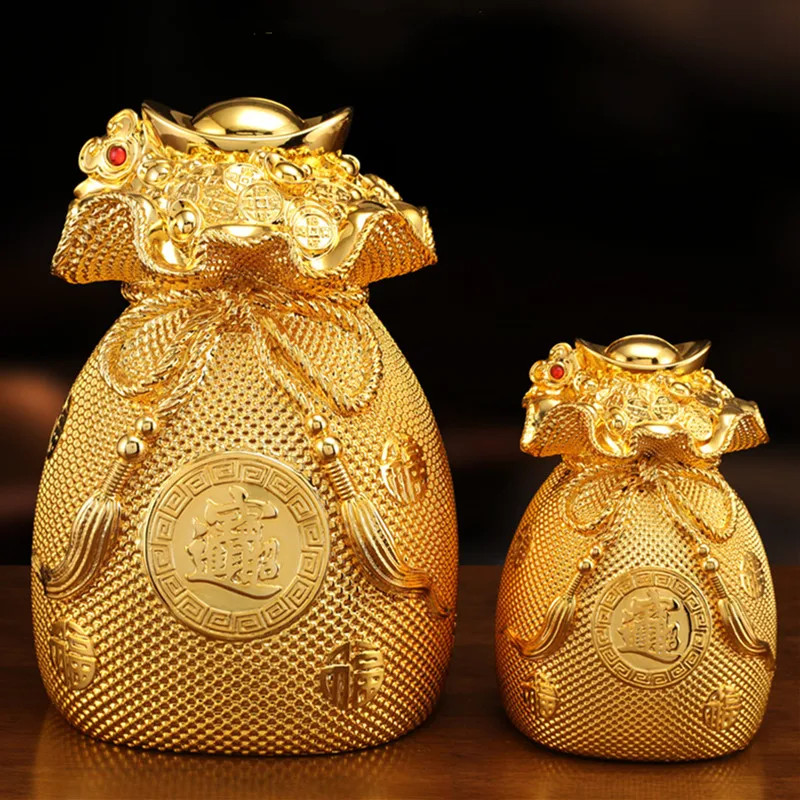 Golden Money Bag silicone mold Resin, plaster, soap, candle mold