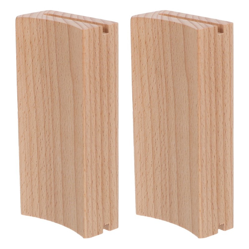 2Pcs Wooden Rolling Pin Display Rack Space Saving Organizer for Bakery Utensils