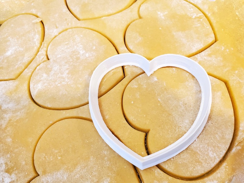2 Cookie Cutter Hearts | Set of Two Different Sizes (4" and 3") | Valentines Day gallery