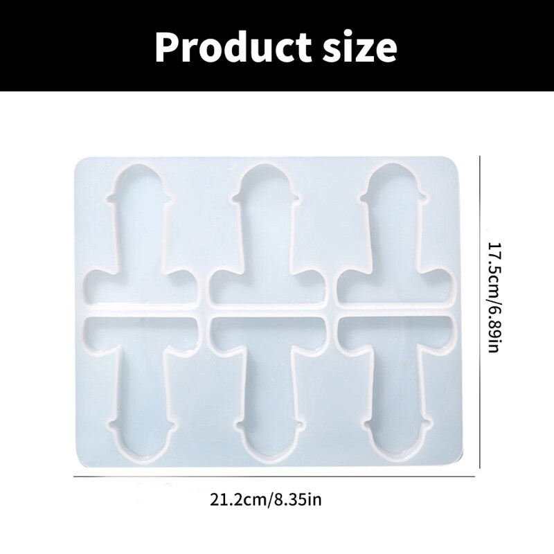 6 Cavities Phallic Silicone Molds for Epoxy Resin Soap Decorations gallery