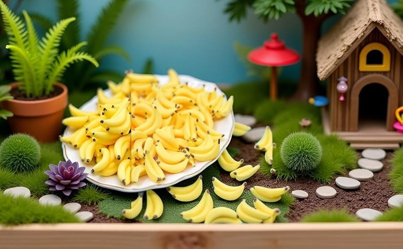 30Pcs Yellow Mini Plastic Artificial Bananas 1/12 Scale Dollhouse gallery