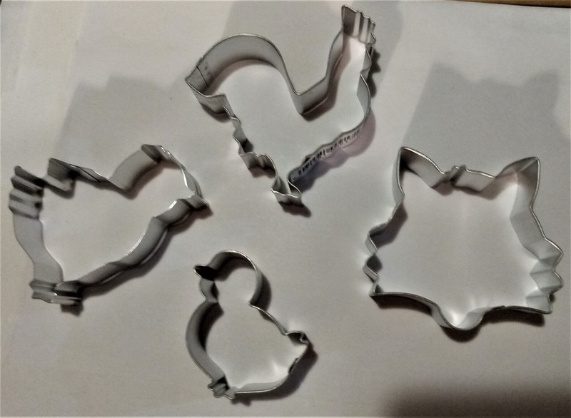 Farm Chickens & Rooster Cookie Cutter Set (4 pc)