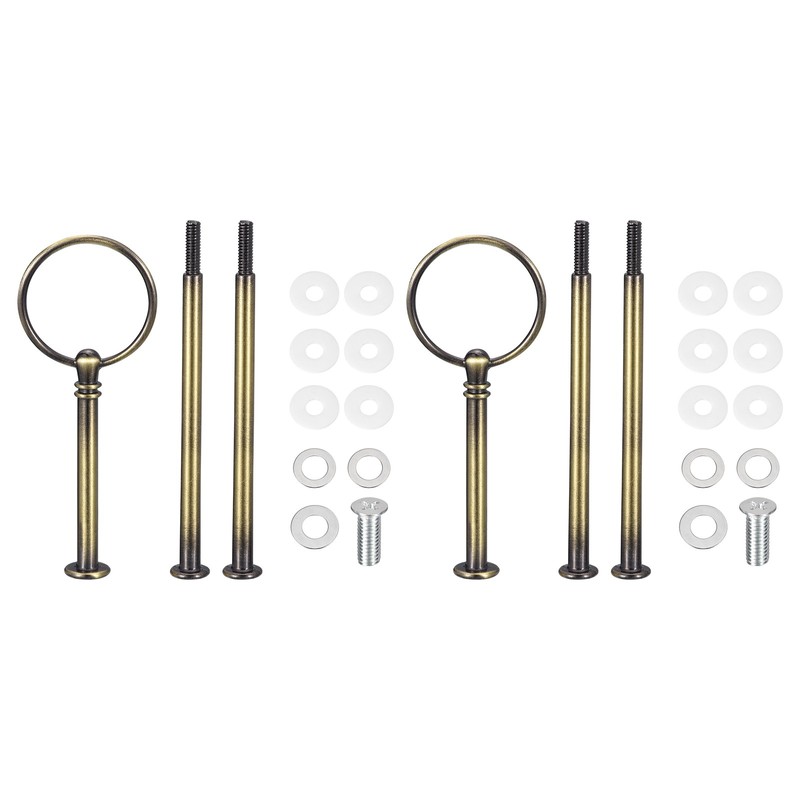 2 Set 3-Tier Cupcake Stand Hardware Fitting for Cake Stand Ring Bronze