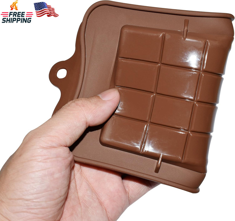 Homedge Break-Apart Chocolate Molds, Set of 4 Packs Food Grade Non-Stick Silicon gallery