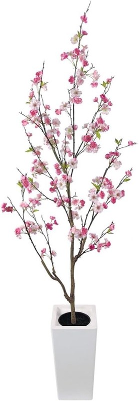 6FT Artificial Cherry Blossom Tree with Planter – Realistic Faux Sakura