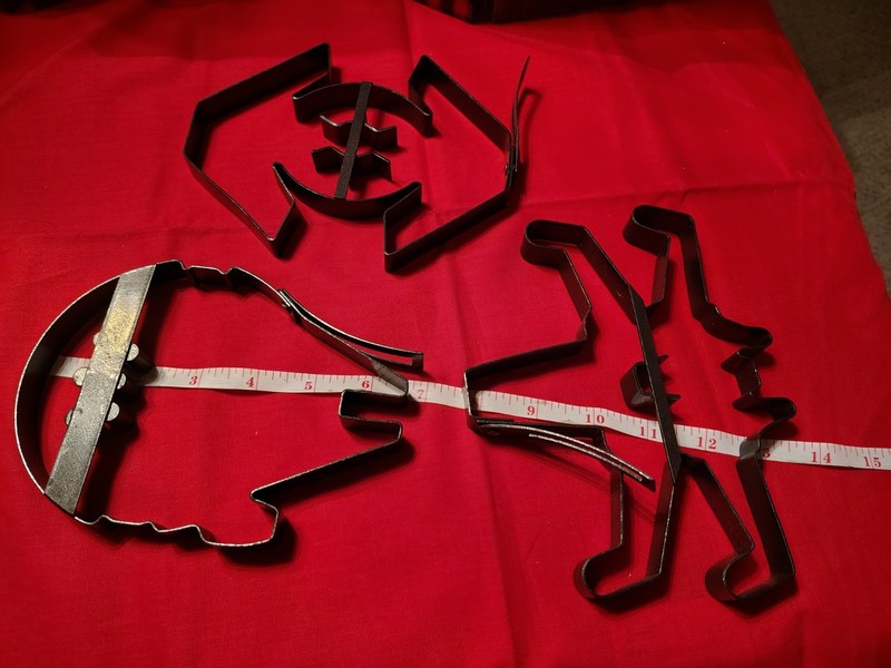 Star Wars Metal Cookie Cutters or pancake maker. Falcon,X-Wing,Tie Fighter. gallery