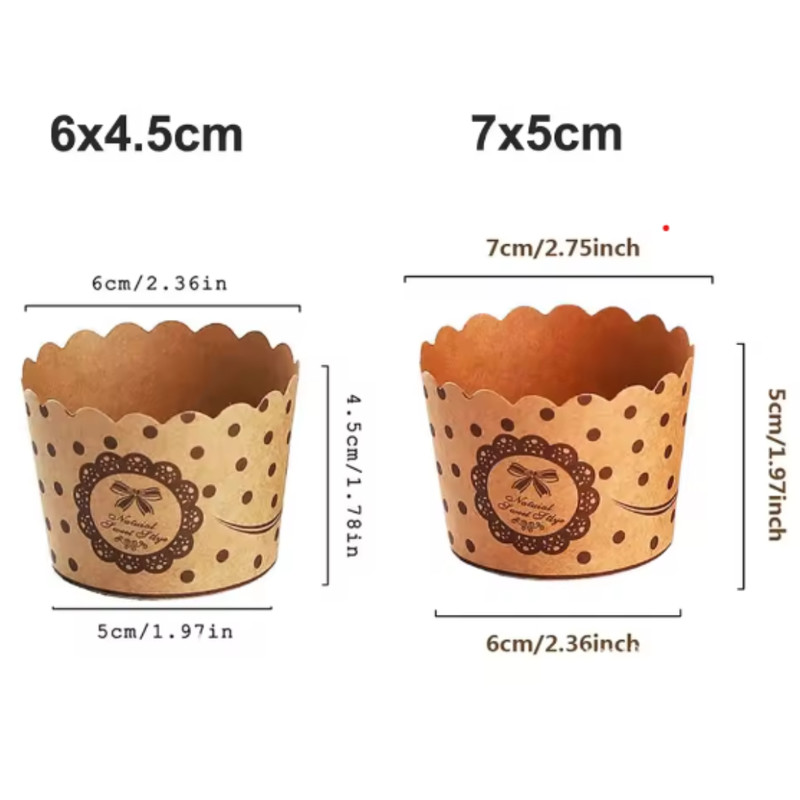 50Pcs Cupcake Paper Cups Wrapper Cake Mold Muffin Cupcake Liners Baking Supplies gallery