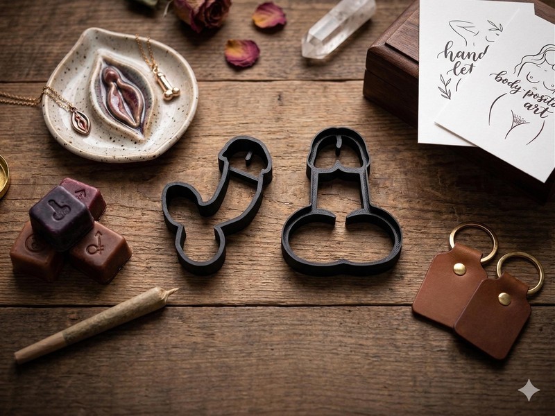Dick Cookie Cutters - TWO pack :) gallery