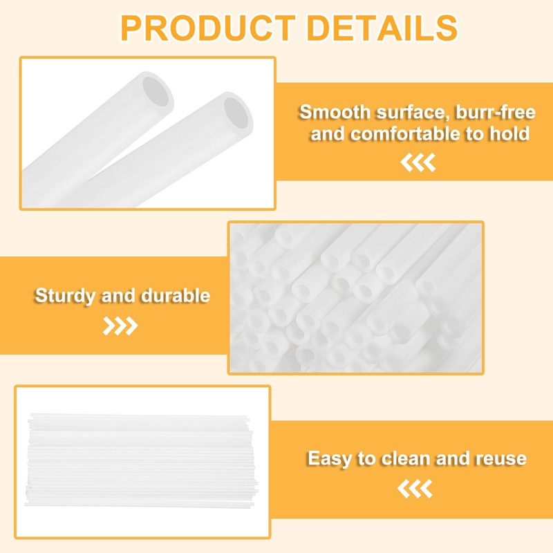 Lollipop Sticks 8Inch, 100 Pcs Cake Toppers Stick, White Candy Making Sticks gallery