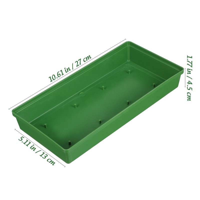 Garneck 10Pcs Green Floral Trays for Flower 26.00x12.00x4.00cm, gallery