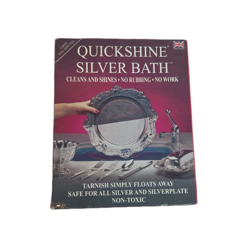 Quicksilver Silver Bath Cleans & Shines No Rubbing No Work Tarnish Non Toxic