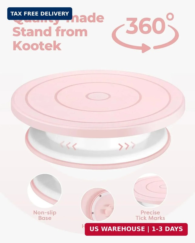 Kootek 158PCs Cake Decorating Kit, Baking Supplies Tools - Includes Cake Stand T gallery