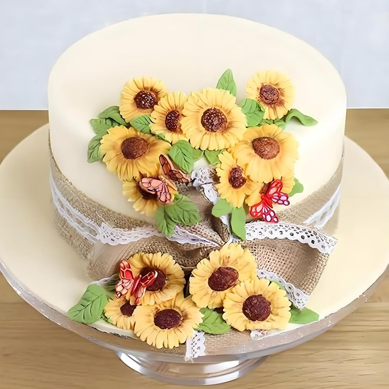 Sunflower Silicone Mold Daisy Sunflower Molds for Clay Cake Decorating Candy Cho gallery